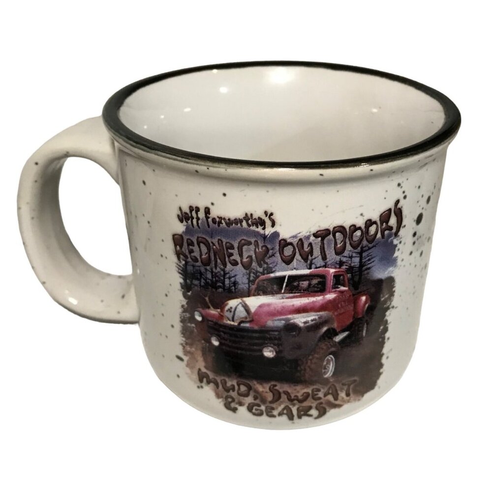 Jeff Foxworthys Redneck Outdoors Mug - Mud Sweat & Gears - 10 Oz